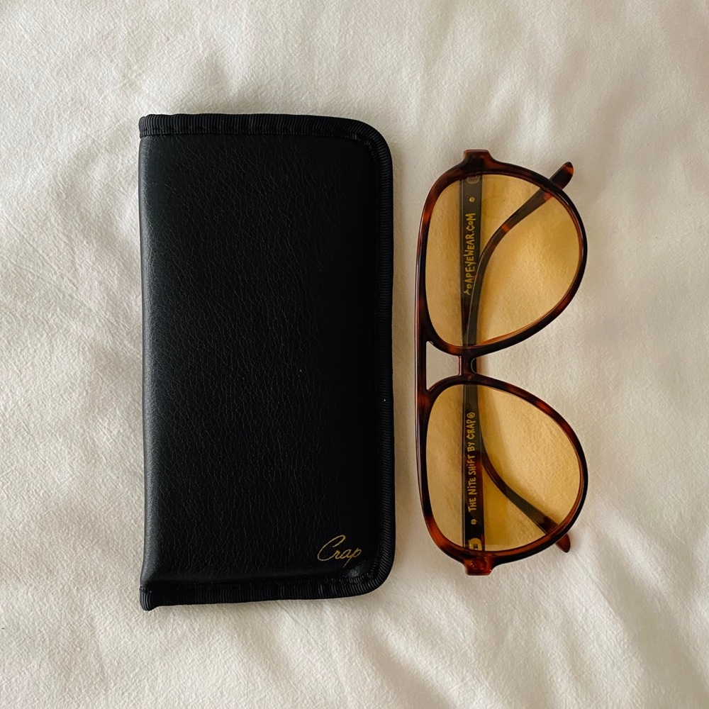 Crap Eyewear Aviator Sunglasses + Case